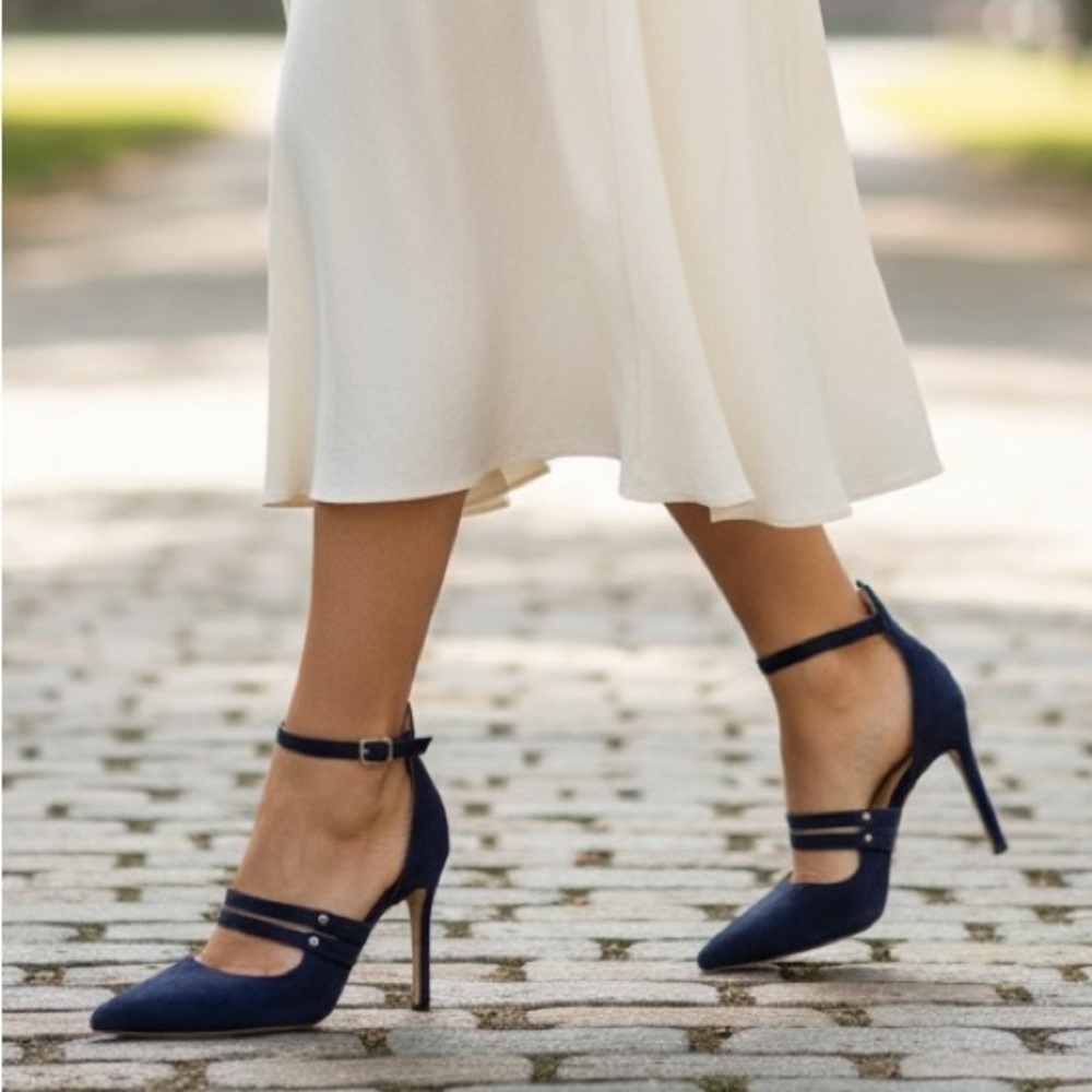 Stylish Navy Heels for Women